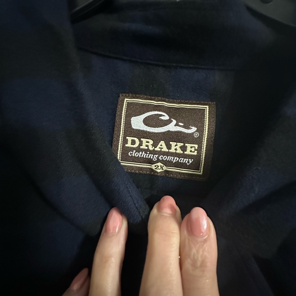 NWT Drake Men’s  Autumn Brushed Twill Buffalo‎ Plaid Button Down - Size 2XL - Picture 6 of 10